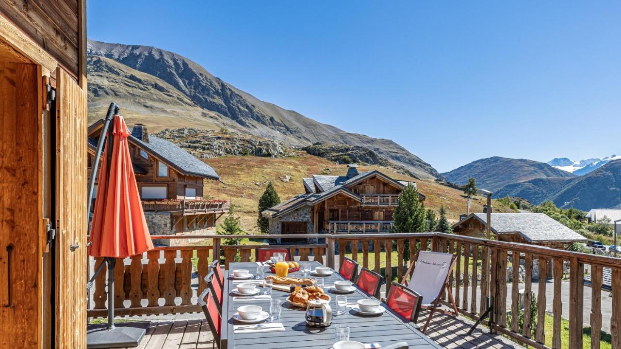 אלפה ד'הואז Madame Vacances Les Chalets De L'Altiport מראה חיצוני תמונה