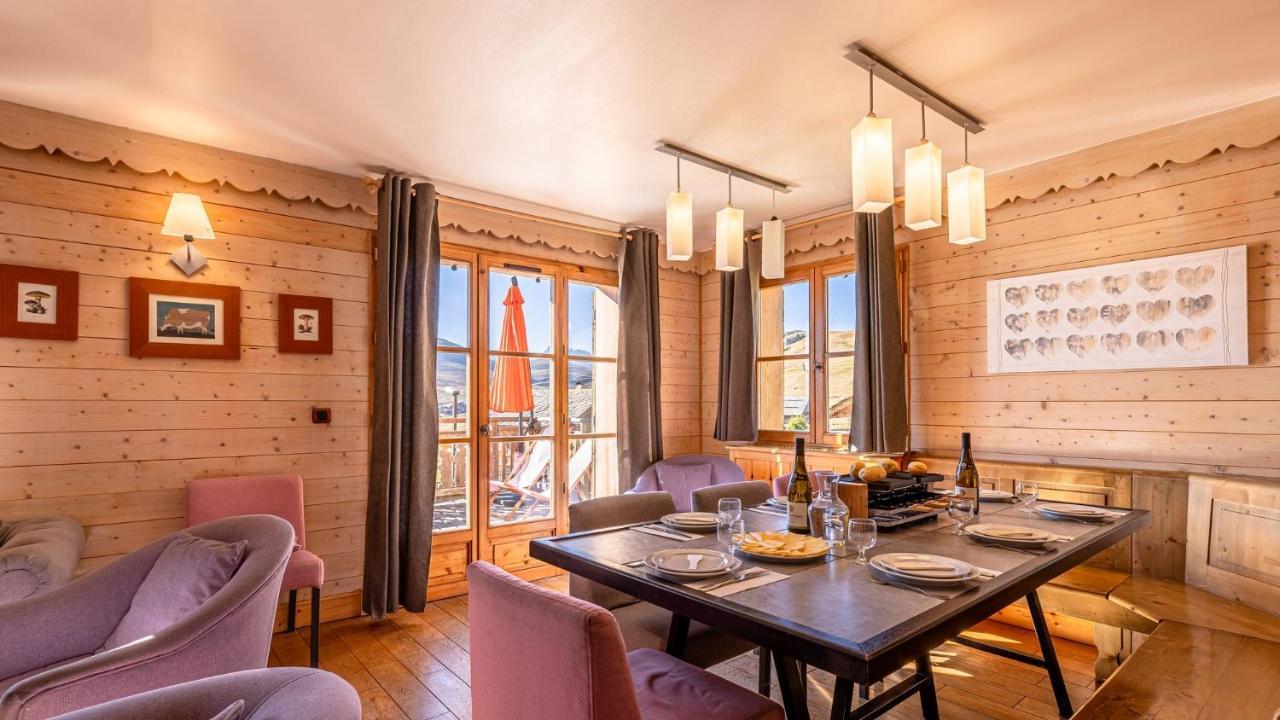 אלפה ד'הואז Madame Vacances Les Chalets De L'Altiport מראה חיצוני תמונה